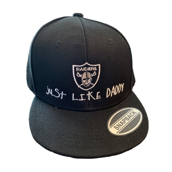 Raiders hat embroidered logo youth ages 3-8 Raiders kids hat Unique logo Unisex - Picture 3 of 3